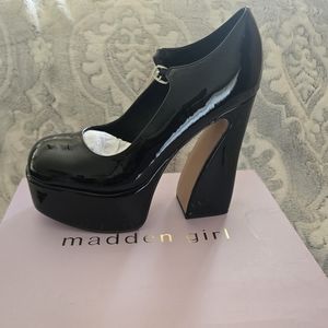 Madden Girl Black Patent Platform MaryJane